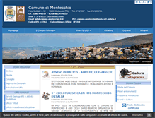 Tablet Screenshot of comune.montecchio.tr.it